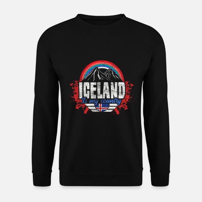 Island Wikinger Staat - Unisex Pullover - Schwarz