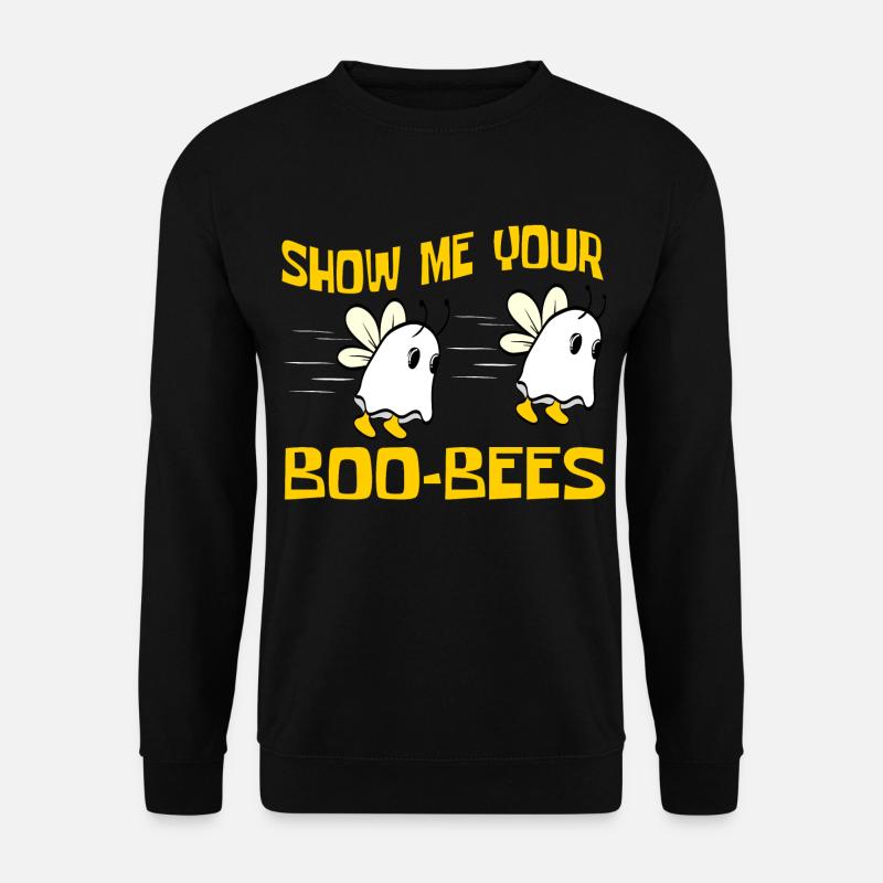 Happy Halloween Shirt Oktober "Zeig mir deine - Unisex Pullover - Schwarz