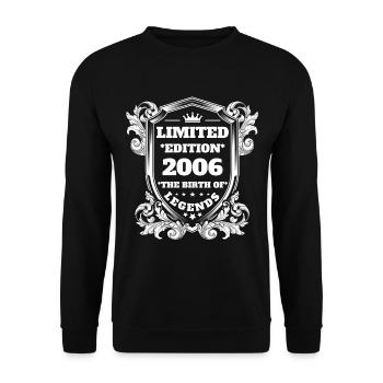 2006 - Unisex Sweatshirt - black - Front - Alina (178cm) & Michal (187cm)