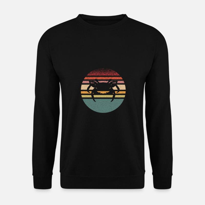 Crabbing Crab Retro - Unisex Sweatshirt - black