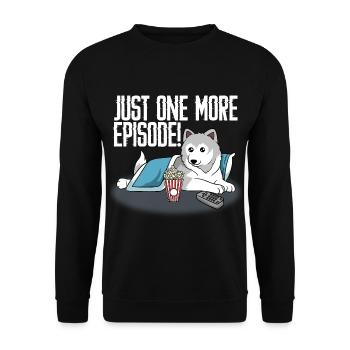 Dog Paws Husky Popcorn Series Collection Just an - Sweat-shirt Unisexe - noir - Devant - Alina (178cm) & Michal (187cm)