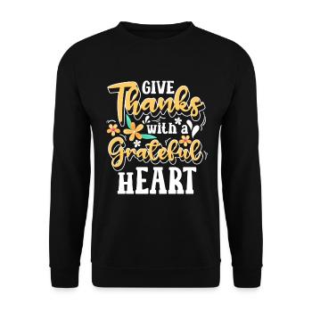 Family Family celebration - Unisex Sweatshirt - black - Front - Alina (178cm) & Michal (187cm)
