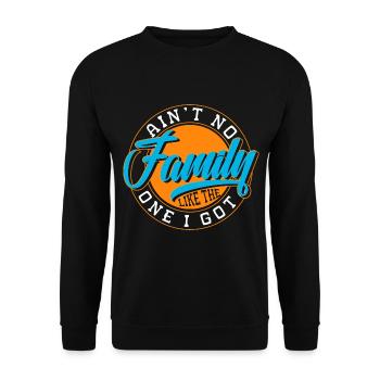 Liebe Treffen Familienfest - Unisex Pullover - Schwarz - Vorne - Alina (178cm) & Michal (187cm)