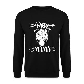 Animal Claws Dog Design For Paw Owners Pittie - Unisex Pullover - Schwarz - Vorne - Alina (178cm) & Michal (187cm)