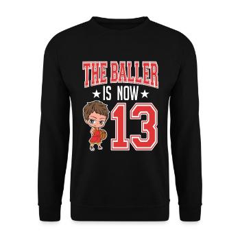 Coach Player Team Rebound Court Collection The - Unisex Sweatshirt - black - Front - Alina (178cm) & Michal (187cm)