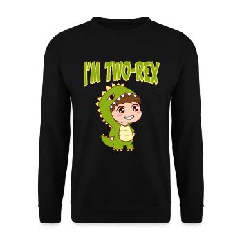 Celebration Candle Birthday Cake Collection Ich bin - Unisex Pullover - Schwarz - Vorne - Alina (178cm) & Michal (187cm)