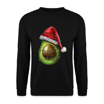 Avocat de Noël - Sweat-shirt Unisexe - noir - Devant - Alina (178cm) & Michal (187cm)