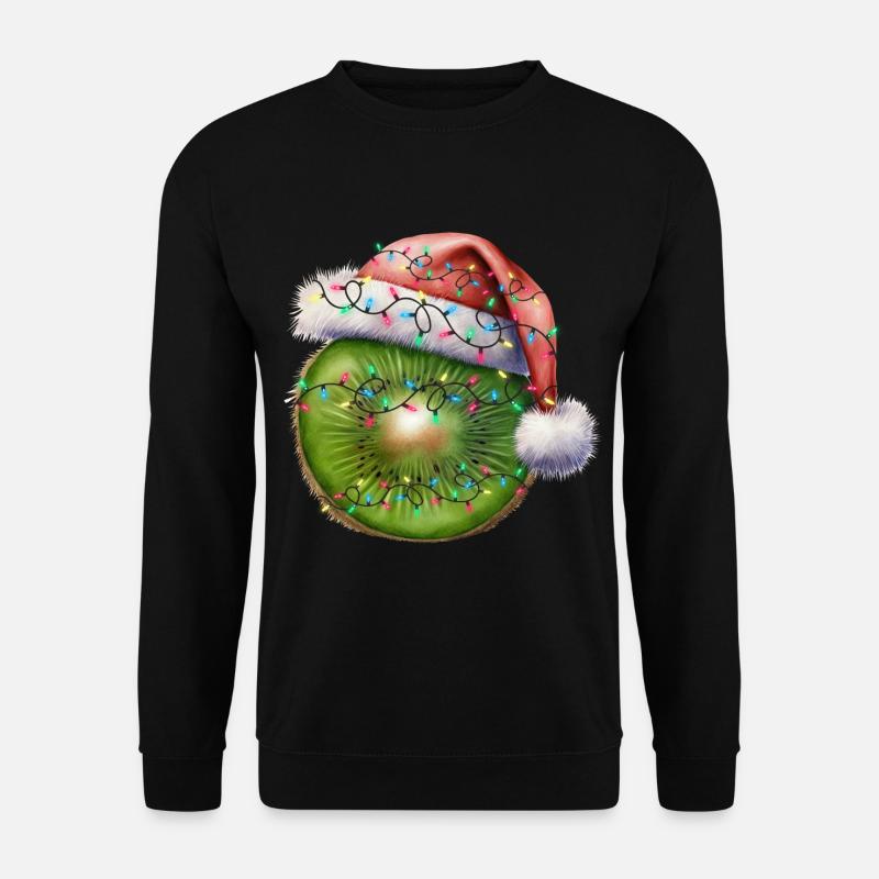 christmas Kiwi - Unisex Pullover - Schwarz