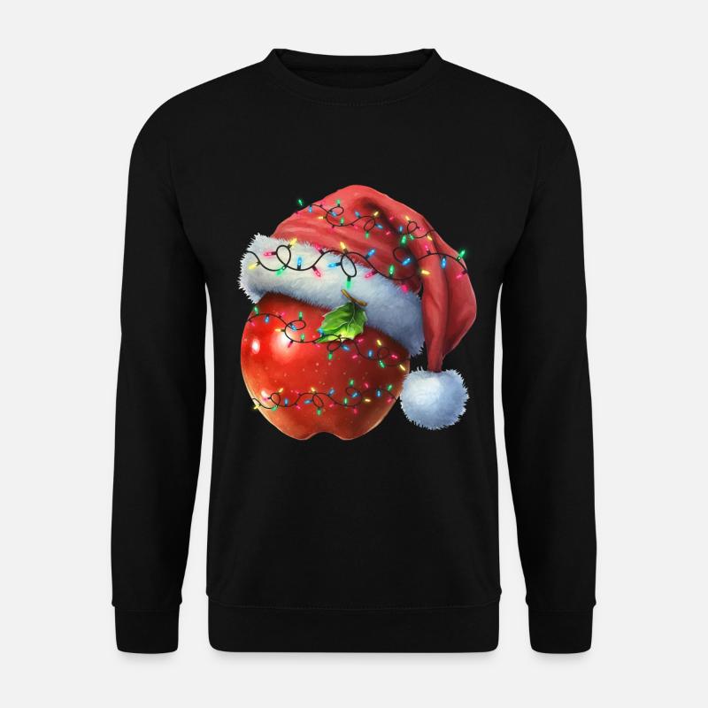 Christmas red apple - Unisex Sweatshirt - black