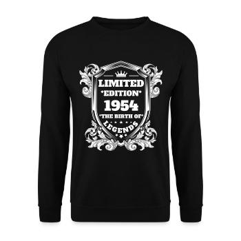 1954 - Unisex Sweatshirt - black - Front - Alina (178cm) & Michal (187cm)