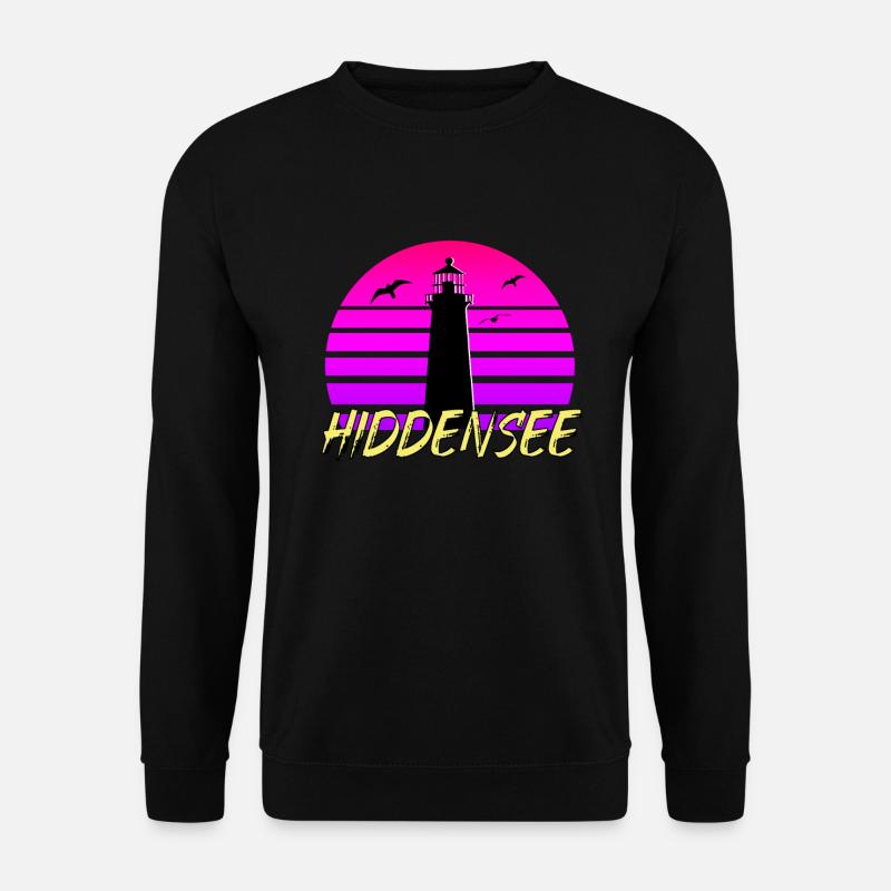 Hiddensee 80s - Unisex Pullover - Schwarz