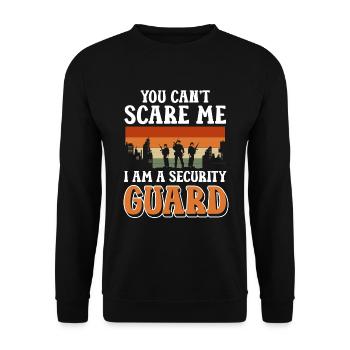 Security guard Bouncer - Unisex Sweatshirt - black - Front - Alina (178cm) & Michal (187cm)