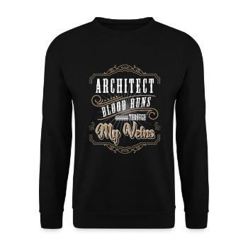 Ingenieur Baustelle Student Bau - Unisex Pullover - Schwarz - Vorne - Alina (178cm) & Michal (187cm)