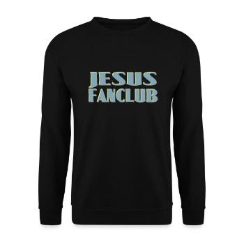 Jesus Fan Club - Unisex Sweatshirt - black - Front - Alina (178cm) & Michal (187cm)