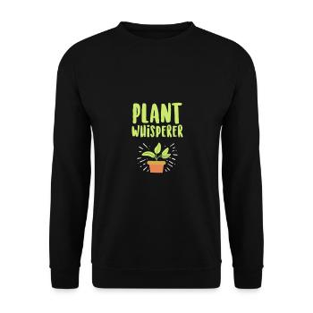 Plant Whisperer Gardener - Unisex Sweatshirt - black - Front - Alina (178cm) & Michal (187cm)