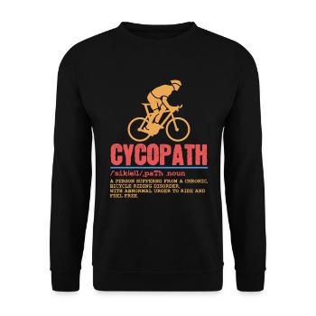 Bike Ride Travel Exercise Healthy Lifestyle - Unisex Sweatshirt - black - Front - Alina (178cm) & Michal (187cm)