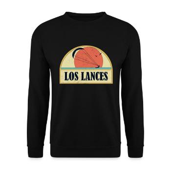 Kitesurfing Los Lances - Unisex Pullover - Schwarz - Vorne - Alina (178cm) & Michal (187cm)