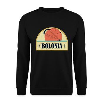 Kitesurfing Bolonia - Unisex Sweatshirt - black - Front - Alina (178cm) & Michal (187cm)