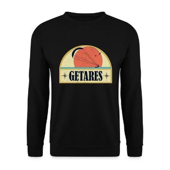 Kitesurfing Getares - Unisex Sweatshirt - black - Front - Alina (178cm) & Michal (187cm)
