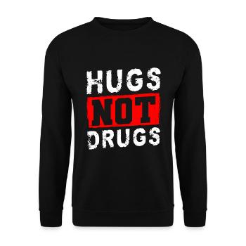 Addiction drugs tobacco - Unisex Sweatshirt - black - Front - Alina (178cm) & Michal (187cm)