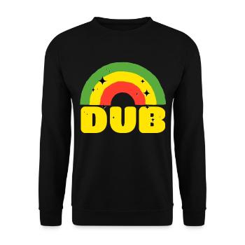 Dub Reggea - Unisex Pullover - Schwarz - Vorne - Alina (178cm) & Michal (187cm)