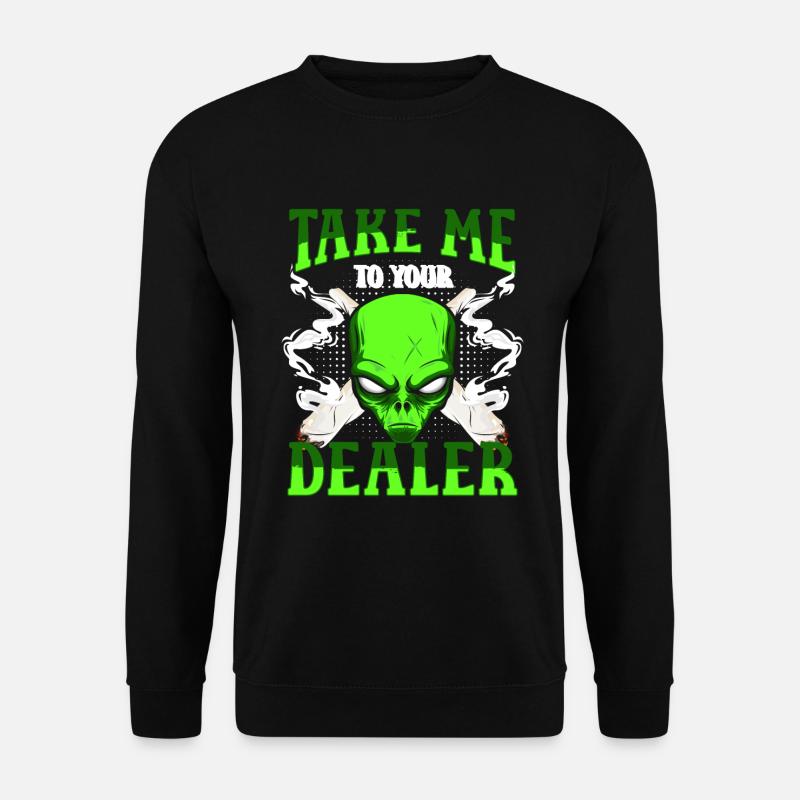 Extraterrestrial Star Space Retro - Unisex Sweatshirt - black
