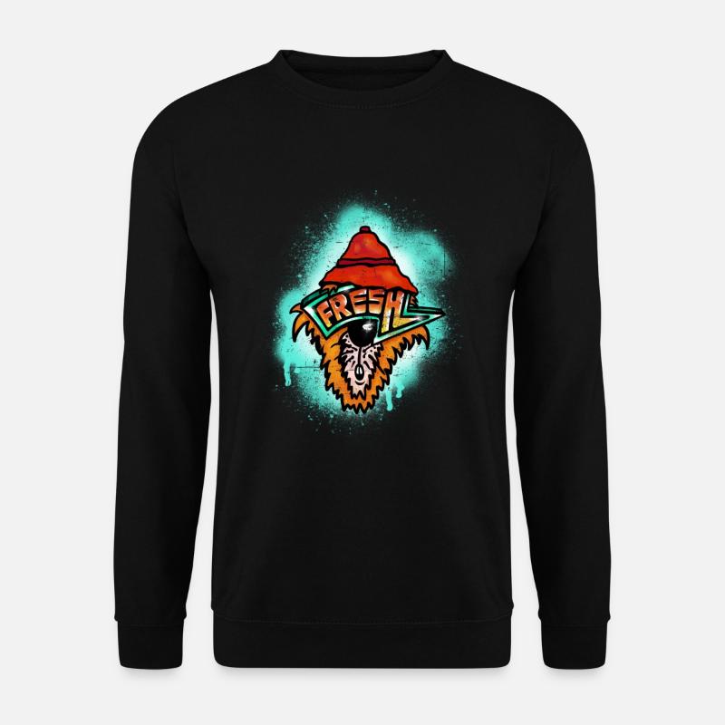 Fresh Graffiti Tiger - Unisex Pullover - Schwarz