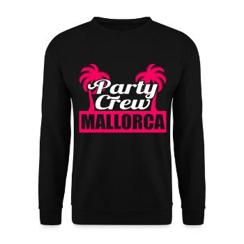 Party Crew Mallorca Nightlife Tee for Alcoholic - Sweat-shirt Unisexe - noir - Devant - Alina (178cm) & Michal (187cm)