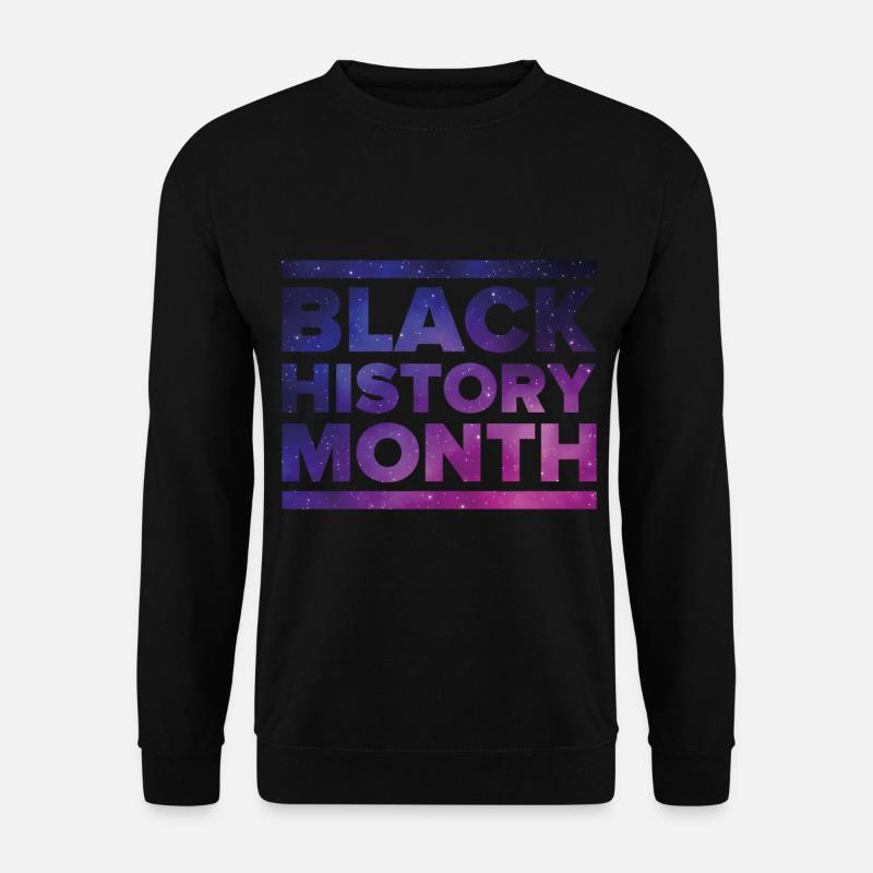 Black History Month galaxy - Unisex Pullover - Schwarz