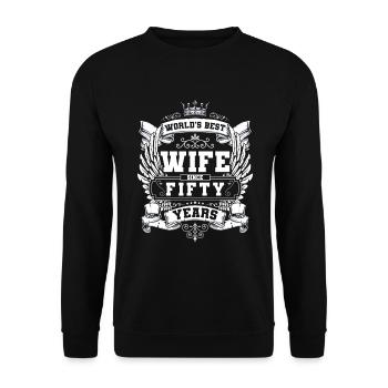 Feiern Trinken Bier - Unisex Pullover - Schwarz - Vorne - Alina (178cm) & Michal (187cm)
