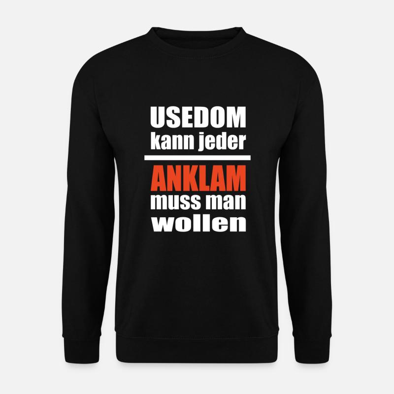 Anklam Usedom - Unisex Pullover - Schwarz