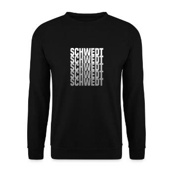schwedt fünffach grunge - Unisex Pullover - Schwarz - Vorne - Alina (178cm) & Michal (187cm)