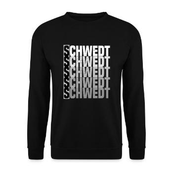 schwedt grunge look - Unisex Pullover - Schwarz - Vorne - Alina (178cm) & Michal (187cm)