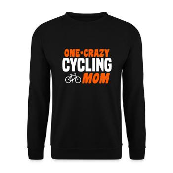cycling Mom - Unisex Pullover - Schwarz - Vorne - Alina (178cm) & Michal (187cm)
