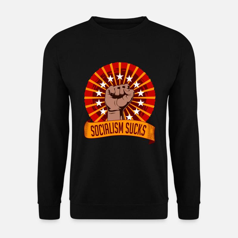 Socialism Slow Economical Growth Collection - Unisex Pullover - Schwarz