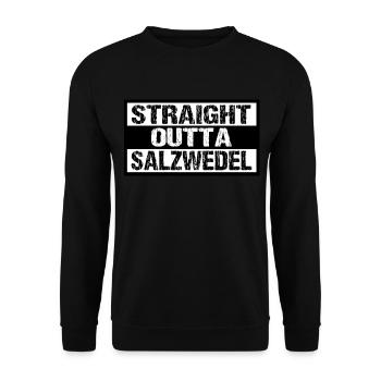 salzwedel - Unisex Pullover - Schwarz - Vorne - Alina (178cm) & Michal (187cm)