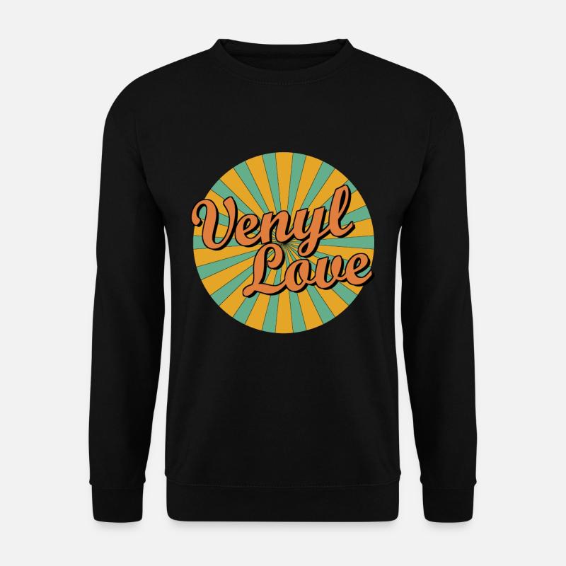 venyl love - Unisex Pullover - Schwarz
