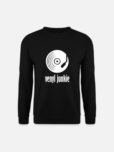 Venyl junkie - Unisex Pullover - Schwarz