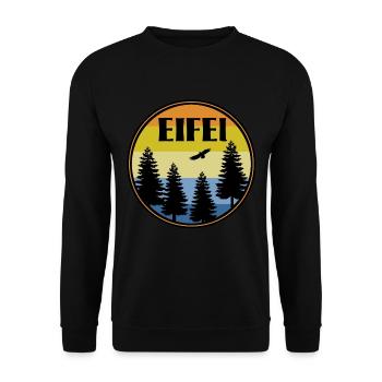 Eifel - Unisex Pullover - Schwarz - Vorne - Alina (178cm) & Michal (187cm)