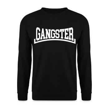 Gangster - Unisex Sweatshirt - black - Front - Alina (178cm) & Michal (187cm)