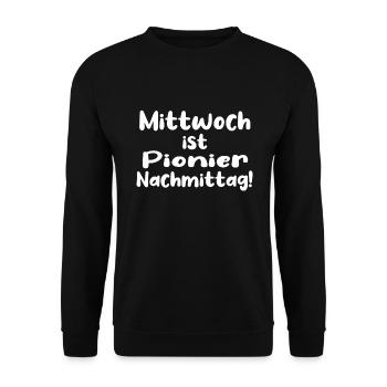 Pionier Nachmittag - Unisex Pullover - Schwarz - Vorne - Alina (178cm) & Michal (187cm)
