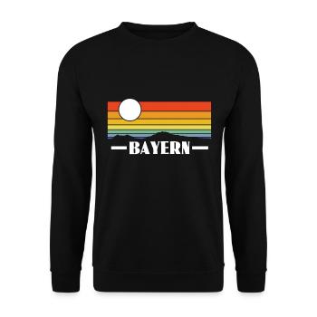 Bayern - Unisex Pullover - Schwarz - Vorne - Alina (178cm) & Michal (187cm)