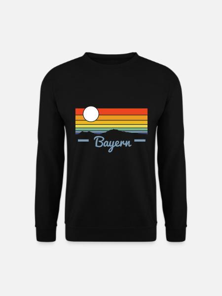 Bayern Sonnenuntergang - Unisex Pullover - Schwarz
