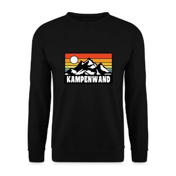 Kampenwand - Unisex Pullover - Schwarz - Vorne - Alina (178cm) & Michal (187cm)