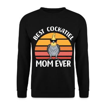 Cockatiel Gift Idea | Pets Bird Birds - Unisex Sweatshirt - black - Front - Alina (178cm) & Michal (187cm)