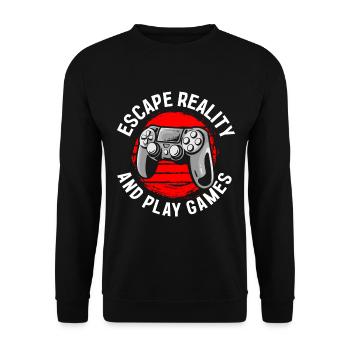 E-Sport Online Turnier Games - Unisex Pullover - Schwarz - Vorne - Alina (178cm) & Michal (187cm)