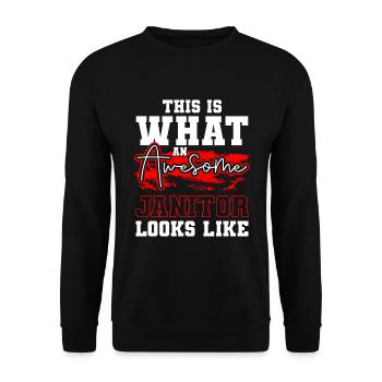 Métier d’artisan - Sweat-shirt Unisexe - noir - Devant - Alina (178cm) & Michal (187cm)