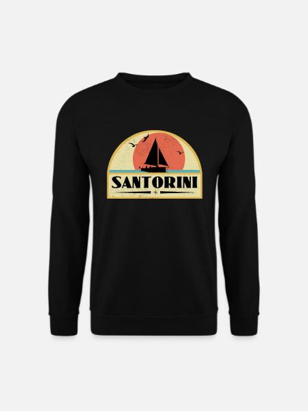 Santorini - Unisex Pullover - Schwarz