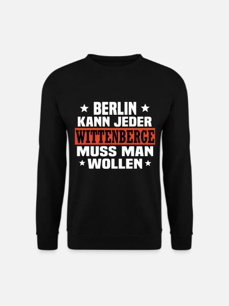 Wittenberge - Unisex Pullover - Schwarz