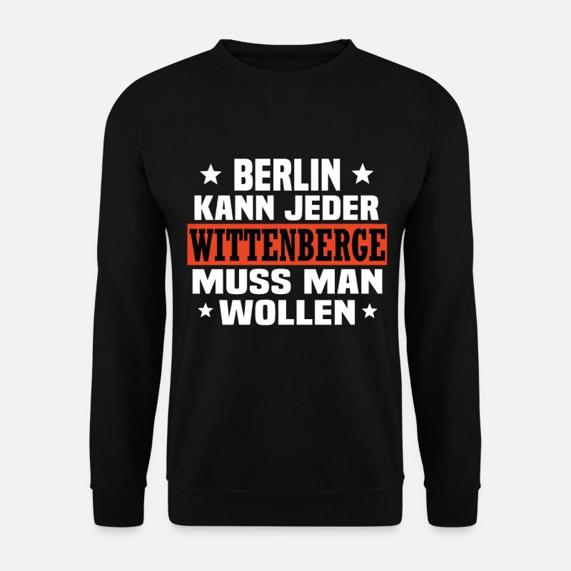 Wittenberge - Unisex Pullover - Schwarz